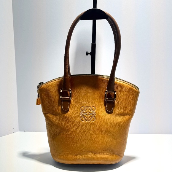 Loewe Handbags - Loewe Yellow Leather Tote Bag